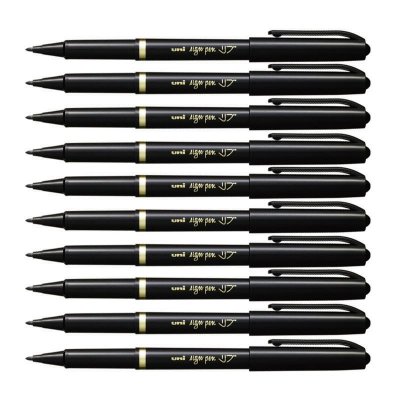 UNI Lot de 2 -  Marqueur permanent pointe ogive 0,7 mm - Noir