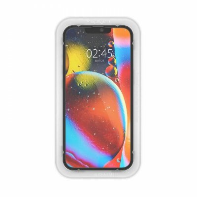 SPIGEN Lot de 2 Verres Tremp&eacute;s iPhone 13 / 13 Pro pour ALM Full Screen Noir