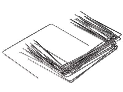 NATURE Lot de 20 agrafes m&eacute;talliques , Diam 4 mm, 20 x 25 cm