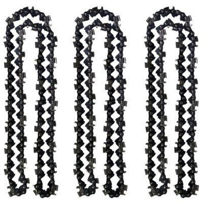 GT GARDEN Lot de 3 cha&icirc;nes 72 maillons pour tron&ccedil;onneuse