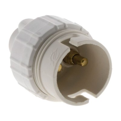 ZENITECH Lot de 3 douilles &eacute;lectriques b22 a ba&iuml;onette pvc blanc 