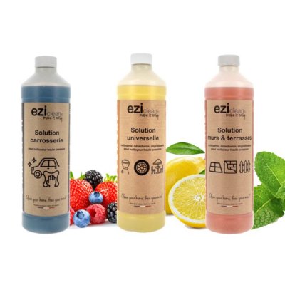 EZICLEAN Lot de 3 Solutions nettoyantes &reg; pour nettoyeur haute pression