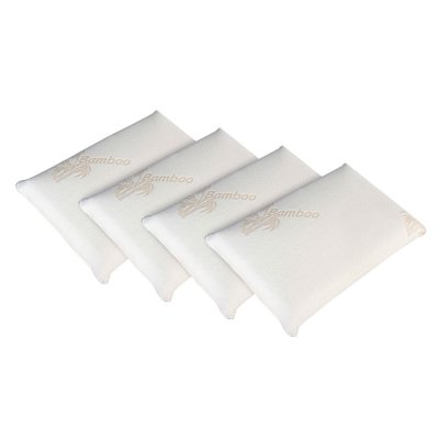 OLYMPE LITERIE Lot de 4 oreillers 40x60 M&eacute;moire de forme