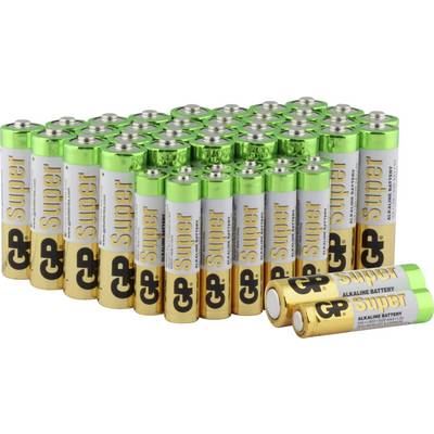 GP BATTERIES Lot de 44 piles (32x AA et 12x AAA alcalines) - GP Super