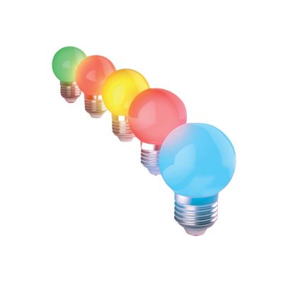 XANLITE Lot de 5 Ampoules LED, Culot E27, RVB, Sp&eacute;cial Ext&eacute;rieur