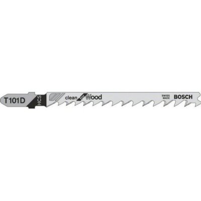 BOSCH Lot de 5 lames de scie sauteuse T 101 D  2608630032 pour bois