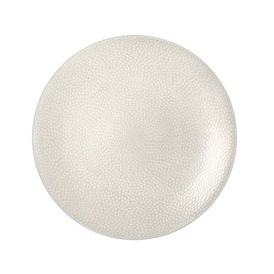 Lot de 6 assiettes plates 27 cm stone ivoire - medard de noblat