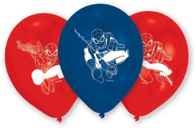 AMSCAN Lot de 6 ballons marvel spiderman - f&ecirc;te d'anniversaire - 23 cm