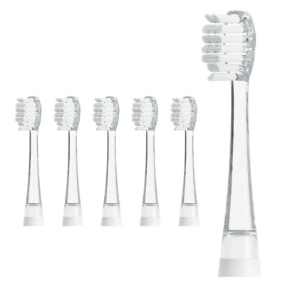 AILORIA Lot de 6 t&ecirc;tes de brosses &agrave; dents  Bubble Brush