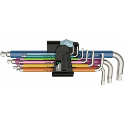 WERA Lot de cl&eacute;s m&acirc;les 6 pans int&eacute;rieurs  05022669001 9 pi&egrave;ces