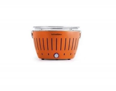 LOTUSGRILL  - Barbecue ORANGE avec piles et c&acirc;ble d'alimentation USB