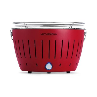 LOTUSGRILL  - Barbecue ROUGE avec piles et c&acirc;ble d'alimentation USB