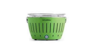 LOTUSGRILL  - Barbecue VERT avec piles et c&acirc;ble d'alimentation USB