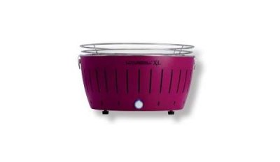 LOTUSGRILL  - Barbecue XL LILAS avec piles et c&acirc;ble d'alimentation USB