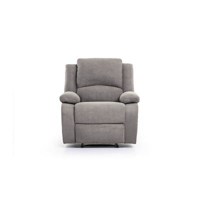 LOUNGITUDE  - Fauteuil de relaxation en microfibre - Gris