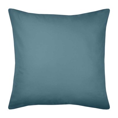 STOF Lovely Casa - Une Taie d'oreiller Couleur Bleu en coton Bio