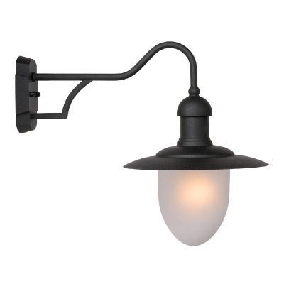 LUCIDE  ARUBA - Applique Murale Ext&eacute;rieur - &Oslash; 25 cm - IP44 - Noir