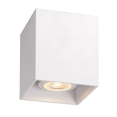 LUCIDE  BODI - Spot Plafond - &Oslash; 8 cm - GU10 - Blanc