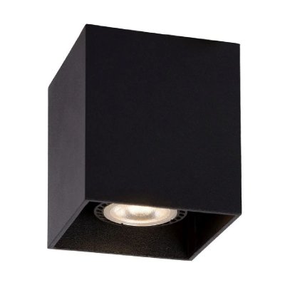LUCIDE  BODI - Spot Plafond - &Oslash; 8 cm - GU10 - Noir