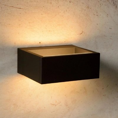 LUCIDE  Goa - applique d'ext&eacute;rieur LED anguleuse en noir