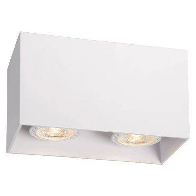 LUCIDE  - Spot plafond - 2xGU10 - Blanc bodi