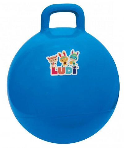 LUDI  Ballon sauteur 45 cm : Bleu