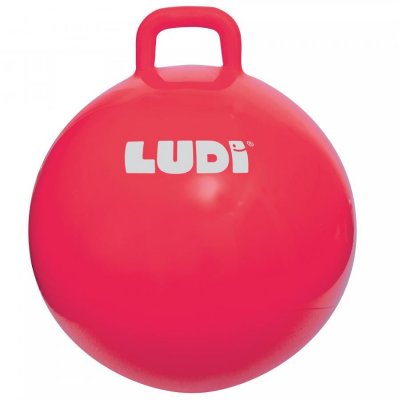 LUDI  - BALLON SAUTEUR XXL Rouge - A partir de 5 ans