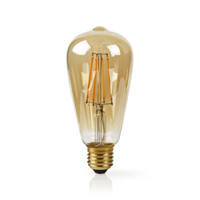 NEDIS Lumi&egrave;re connect&eacute;e Ampoule &agrave; Filament LED Intelligente Wi-Fi / E27 