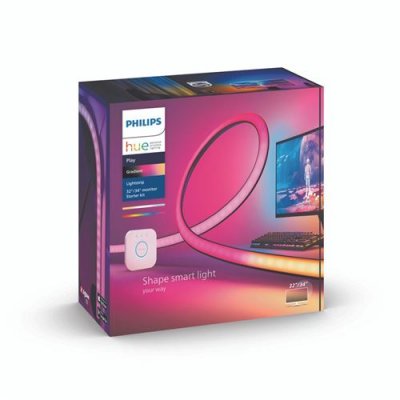 PHILIPS Lumi&egrave;re connect&eacute;e  Hue, Kit Lightstrip PC 32-34+Pont