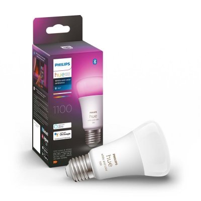 PHILIPS HUE Lumi&egrave;re connect&eacute;e Philips White+Colors 10.5W E27 x1 