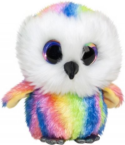 LUMO STARS  peluche en peluche Lumo Owl Stripe multicolore 15 cm