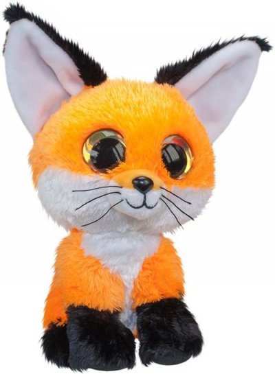 LUMO STARS  peluche Lumo Fox Repo Renard orange 15 cm