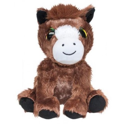 LUMO STARS  Peluche poney en peluche Reino 15 cm marron