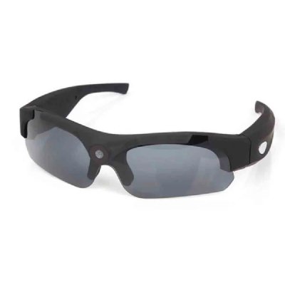 YONIS Lunettes Cam&eacute;ra Embarqu&eacute;e Sport Pro HD 720P Mini Appareil Photo 8MP 120&deg; 8 Go -