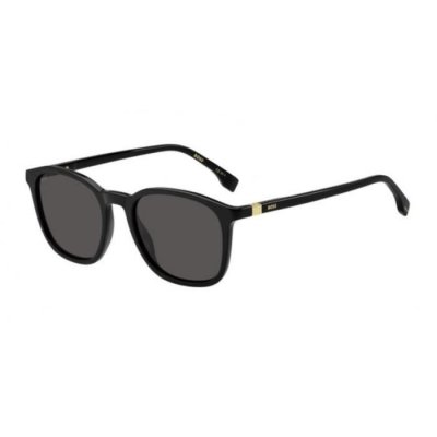 HUGO Lunettes de soleil  boss Boss 1433/s col. 807/ir Hommes Ronds Noir