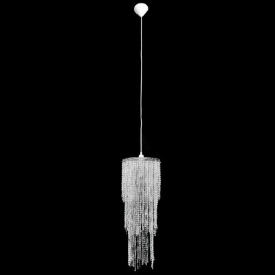 HELLOSHOP26 Lustre plafonnier suspendu lampe moderne cristal 70 cm blanc