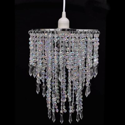 VIDAXL Lustre suspendu en cristal 22,5 x 30,5 cm