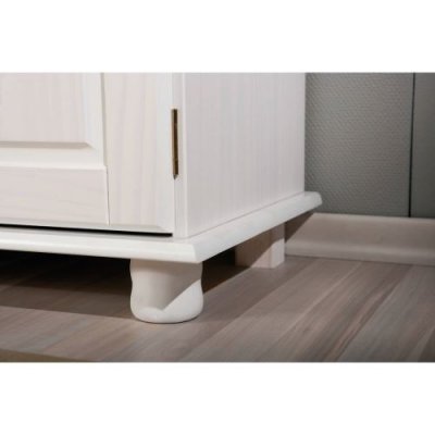 M&s - Buffet 3 portes et 3 tiroirs en pin massif blanc - risoul