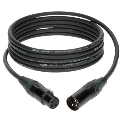 KLOTZ M2FM1-0500 Neutrik XLR 3P - XLR 3P c&acirc;ble de 5 m&egrave;tres