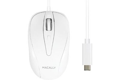 MACALLY  UCTURBO - Souris optique USB-C 3 boutons pour Mac/PC