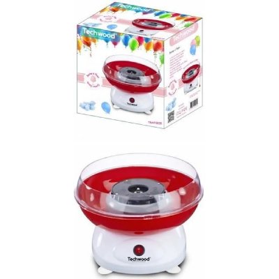 TECHWOOD Machine &agrave; Barbe &agrave; Papa 500 W Blanc / Rouge