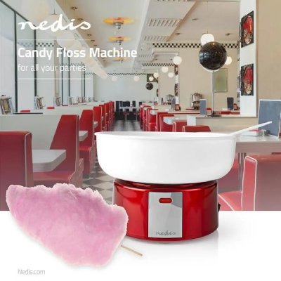 GENERIQUE Machine &agrave; Barbe &agrave; Papa 500 W Rouge/Blanc 
