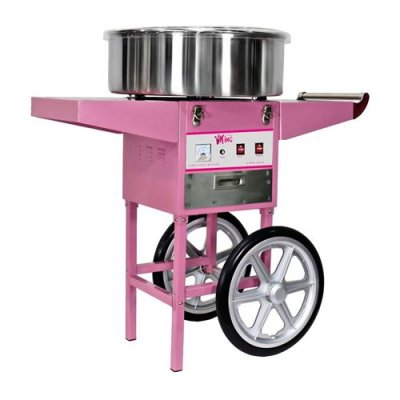 HELLOSHOP26 Machine &agrave; barbe &agrave; papa professionnelle diam&egrave;tre 52 cm avec chariot