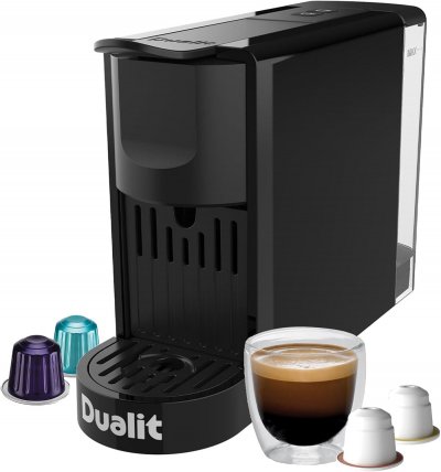 DUALIT Machine &agrave; caf&eacute; &agrave; dosettes compatible nespresso - 85191 - 