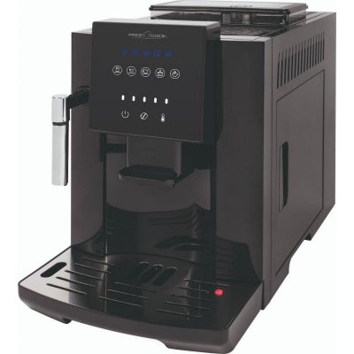 PROFICOOK Machine &agrave; caf&eacute; avec broyeur &agrave; grain 1450W Noir PC-KAV1281-Noir