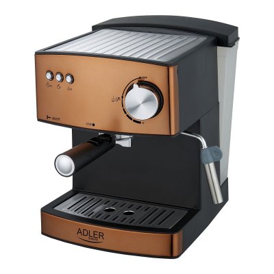  Machine &agrave; caf&eacute;, cafeti&egrave;re expresso AD 4404cr, 15 bars, 850W, Cuivre