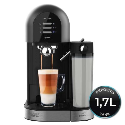 CECOTEC Machine &agrave; caf&eacute; semi-automatique power instant-ccino 20 chic serie nera