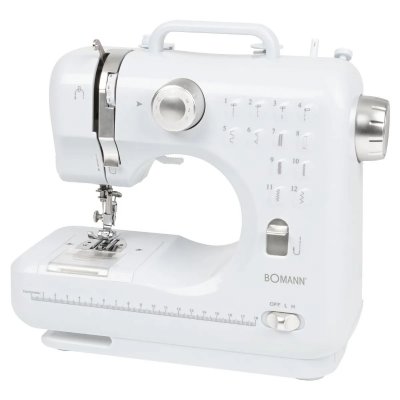 BOMANN Machine &agrave; coudre 12 points Blanc  NM6063CB-Blanc