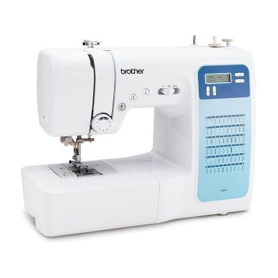 BROTHER Machine &agrave; Coudre FS60x Aiguille Double Couture Automatique Blanc