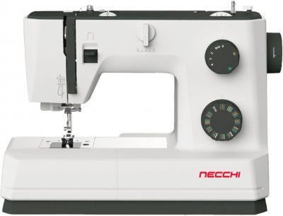 GENERIQUE Machine &agrave; Coudre Necchi Q132A C&acirc;ble Electrique Automatique 32 Points Utiles Aluminum Noir 